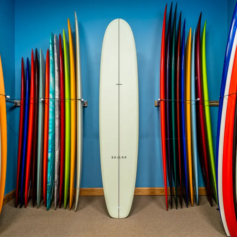 Kai Sallas Tsunami Thunderbolt Surfboard – Silver Finish, 9'4" 1