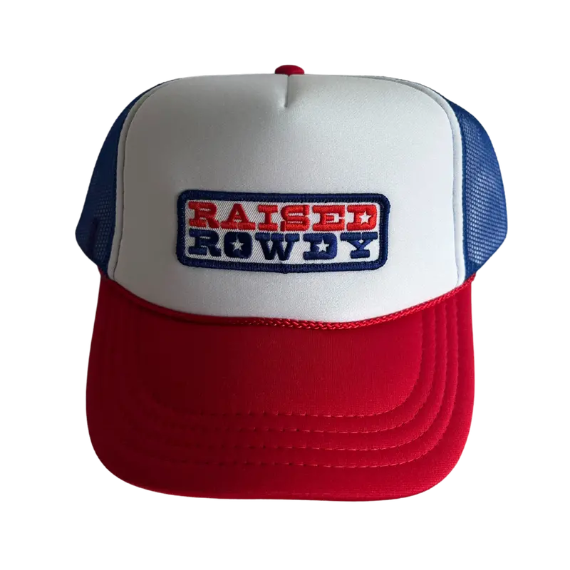 Local Beach Youth Trucker Hat – Red, White & Royal 1