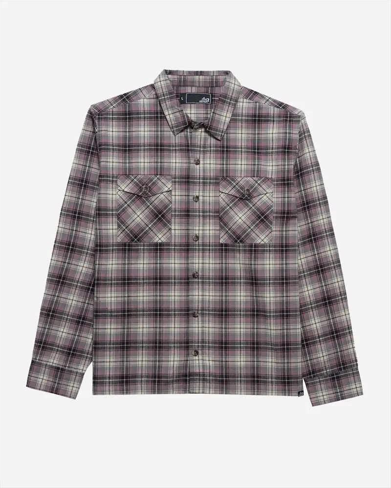 Lost Agitator Long-Sleeve Flannel Shirt – Mauve 1