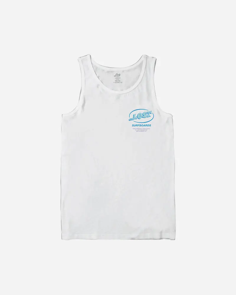 Lost Approved Sleeveless Tank Top – White 1