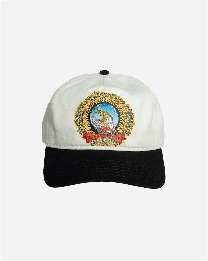 Lost Cali Nightmare Strapback Hat – White Vintage Style 1