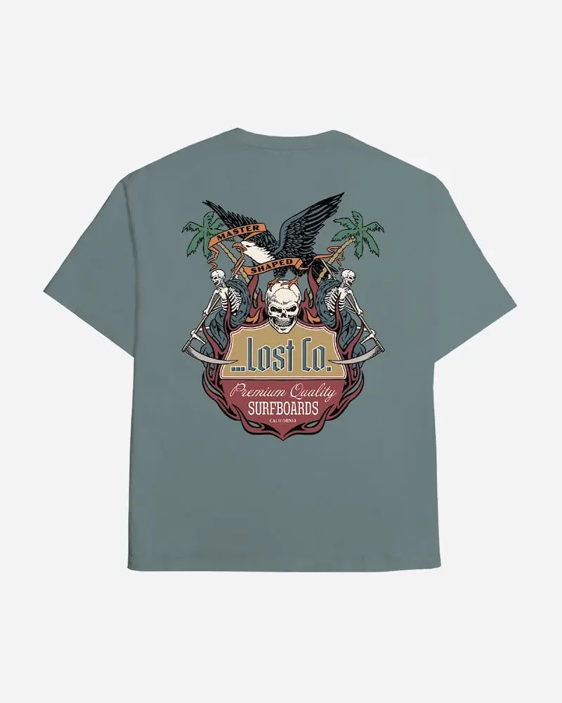 Lost Clubhouse Boxy T-Shirt In Stormy Blue 1