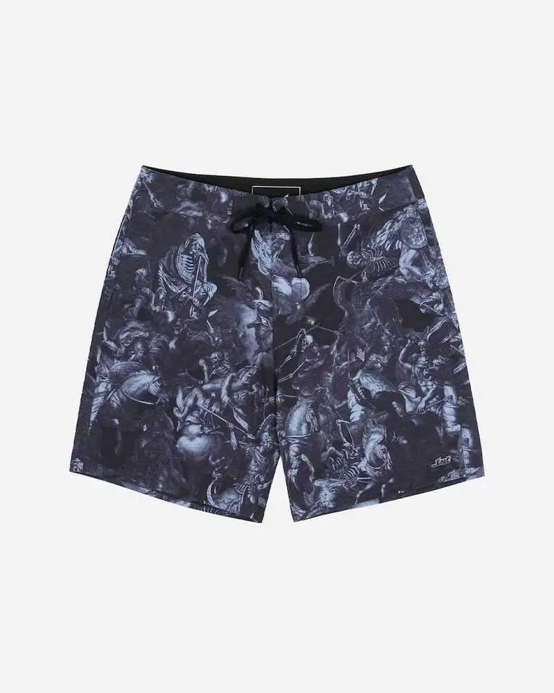 Lost Heavy Metal History Men'S Boardshorts In Black 1