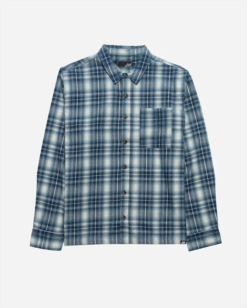 Lost Shacked Navy Flannel Long-Sleeve Shirt 1