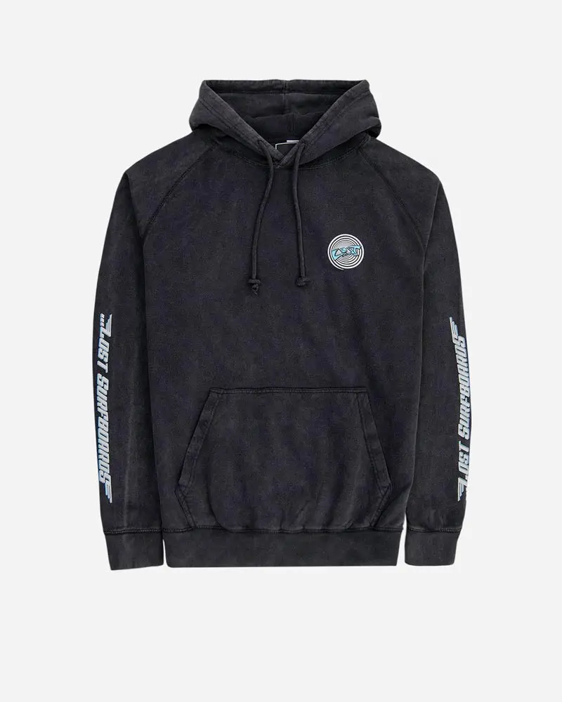 Lost Surfboards Raglan Hooded Sweatshirt – Vintage Black 1