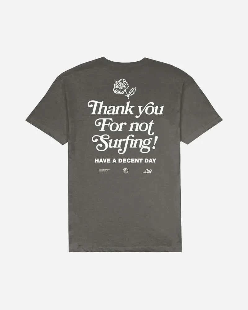 Lost Thank You Vintage-Dye Short-Sleeve Tee In Black 1