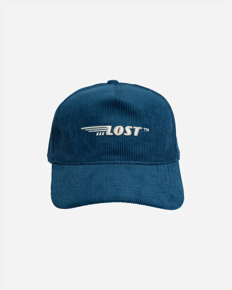 Lost Winged Corduroy Bucket Hat – Atlantic Blue 1