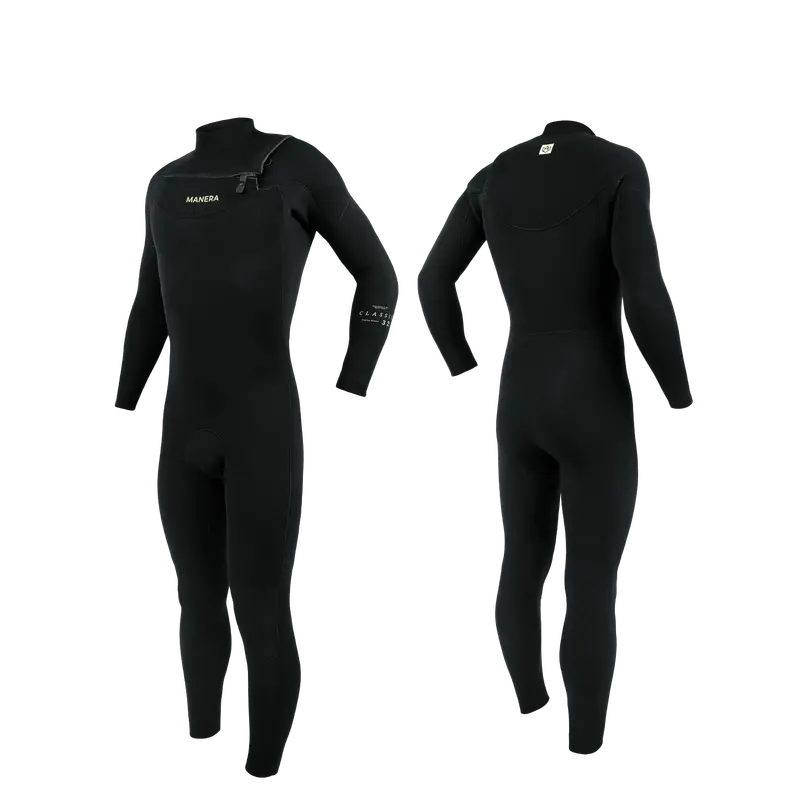 Manera Classic 3/2Mm Front-Zip Wetsuit – Black 1