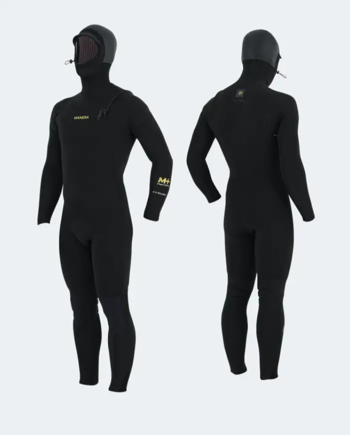 Manera Magma 6/4Mm Hooded Black Wetsuit (Front-Zip) 1