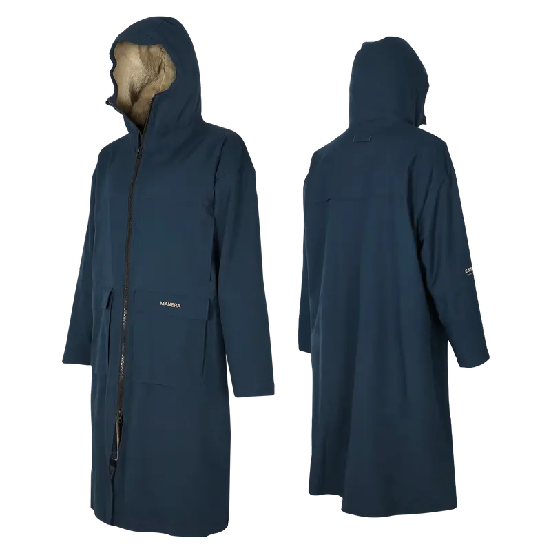 Manera Stormy All-Weather Poncho In Navy 1