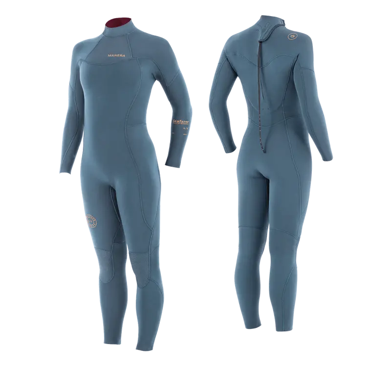 Manera Women’S Seafarer 4/3Mm Back-Zip Wetsuit – Pewter 1