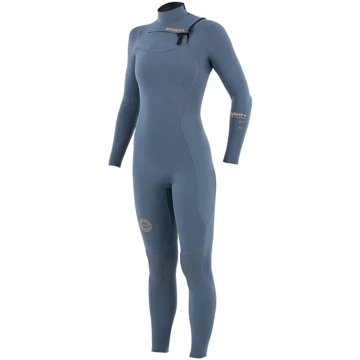 Manera Women’S Seafarer 4/3Mm Front-Zip Wetsuit – Pewter 1