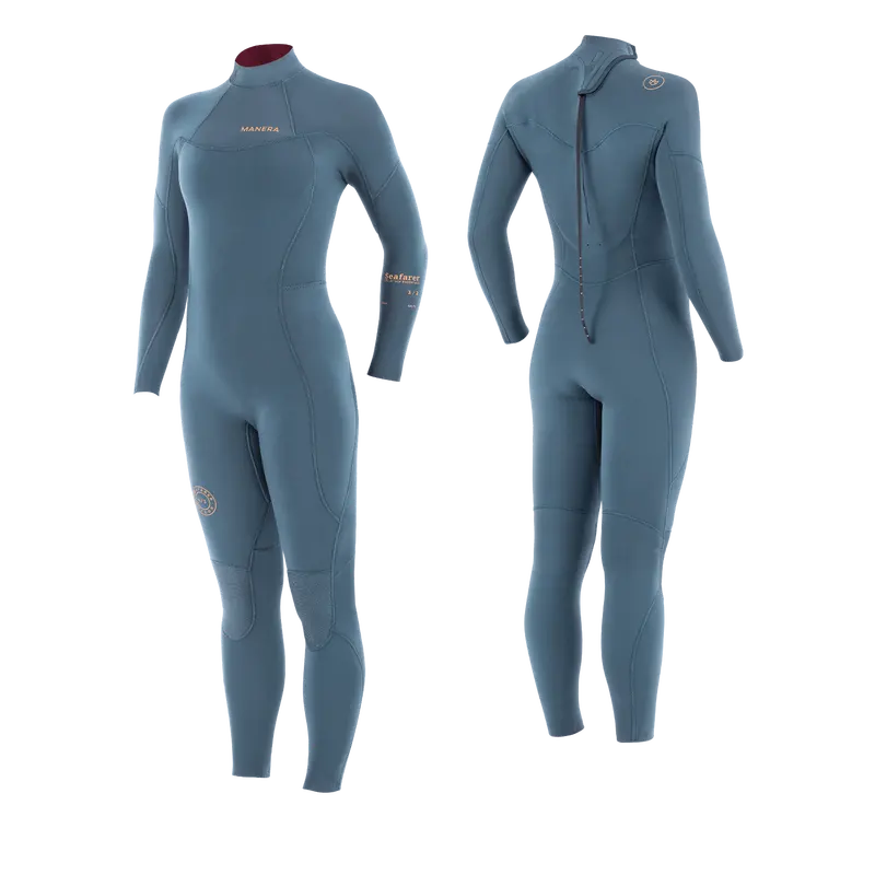 Manera Women’S Seafarer Back-Zip 3/2Mm Wetsuit – Pewter 1