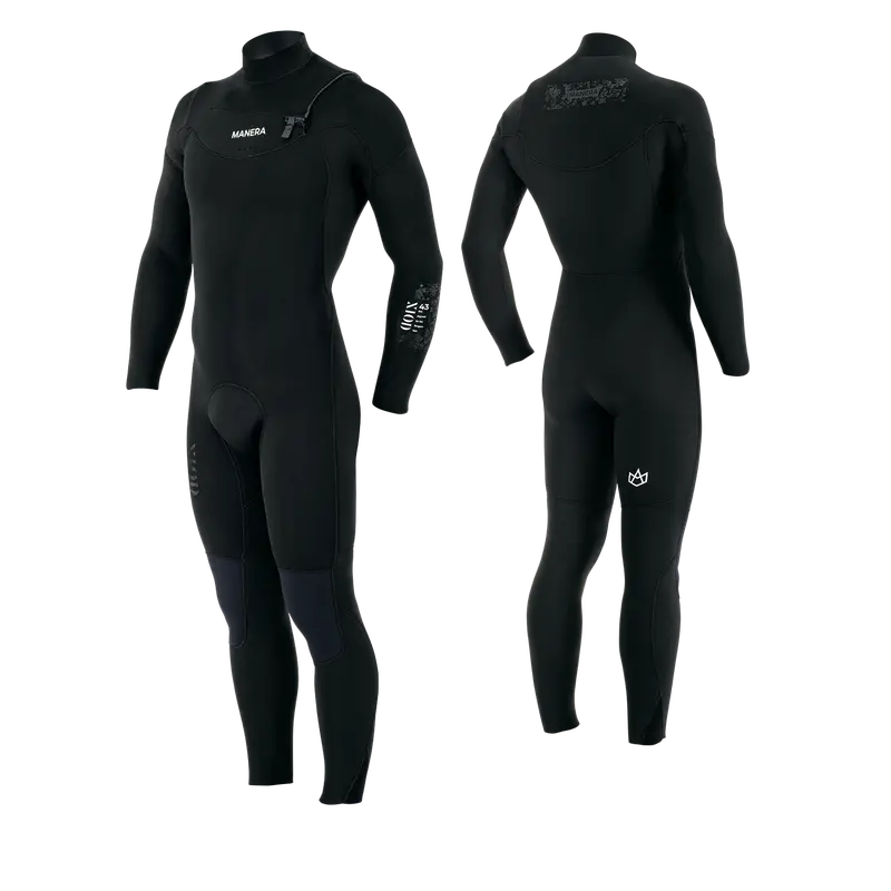 Manera X10D Full-Zip 4/3Mm Wetsuit – Black 1