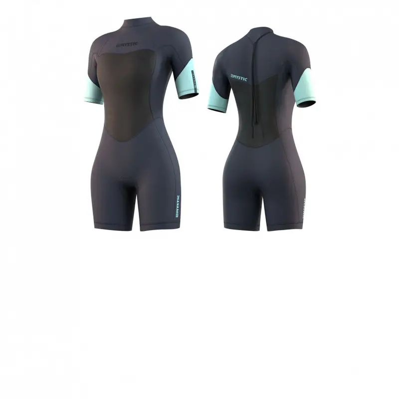 Mystic 3/2Mm Back-Zip Shorty Springsuit – Night Blue 1