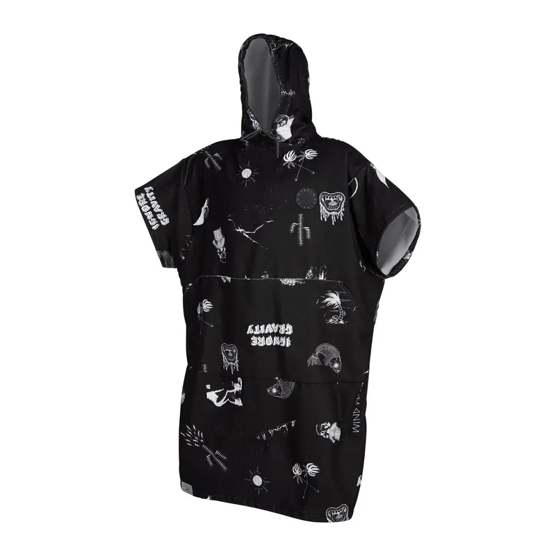 Mystic All-Black Allover Poncho 1