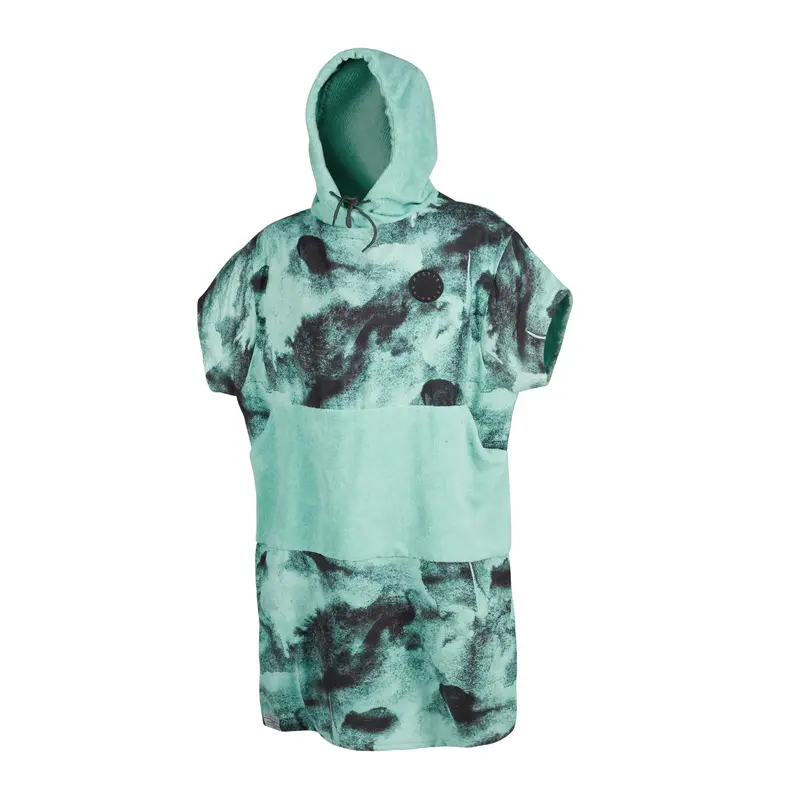 Mystic Black And Mint Allover Poncho 1