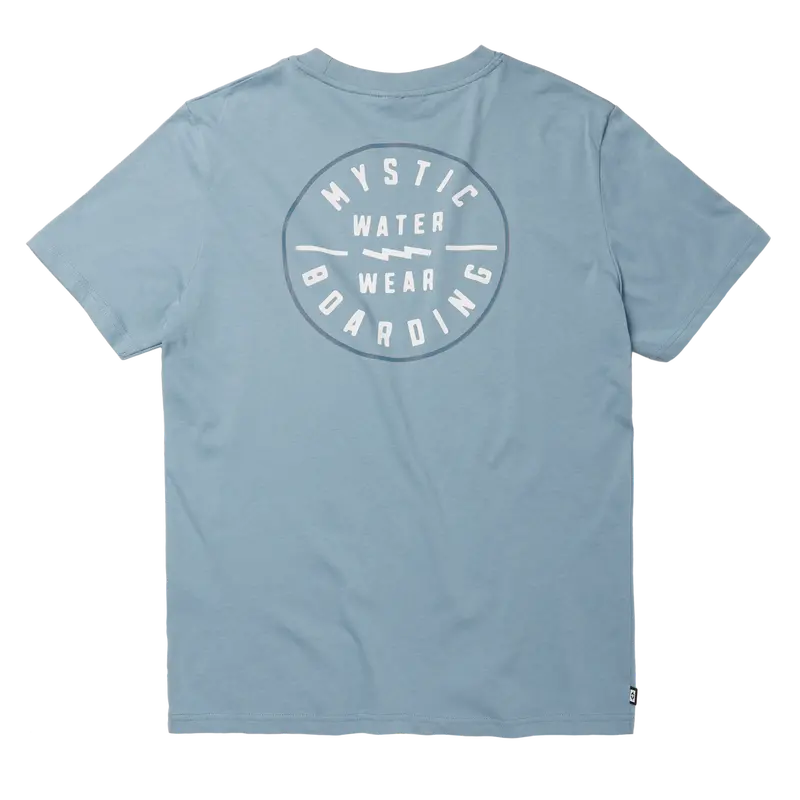 Mystic Boarding Graphic T-Shirt In Grey-Blue 1