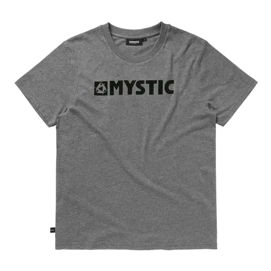 Mystic Brand Tee In Dark Grey Melee 1