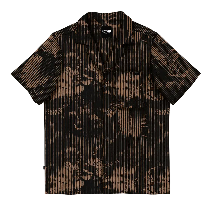 Mystic Habitat Button-Down Shirt In Black 1