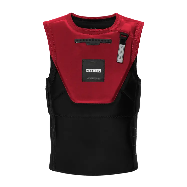 Mystic Solace Semi-Zip Impact Vest – Red 1