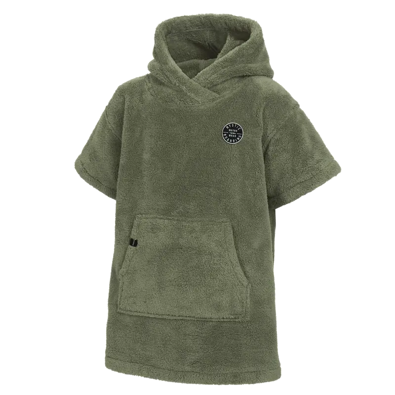 Mystic Teddy Kids Poncho In Olive Green 1