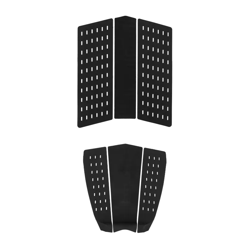 Mystic Ultralite 3-Piece Traction Pad Set – Tail + Nose, Black 1
