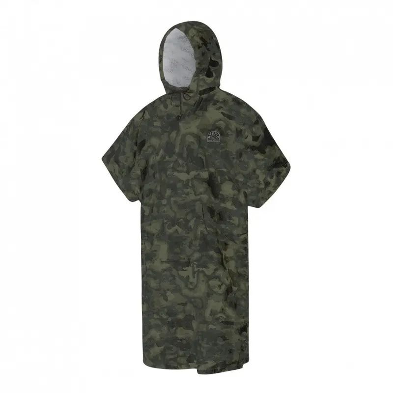Mystic Velour Poncho – Camo Print 1