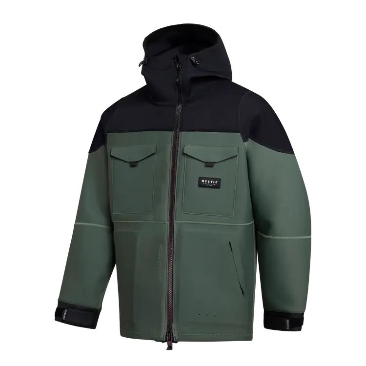 Mystic Vortex 3/2Mm Wetsuit Jacket In Dark Olive 1