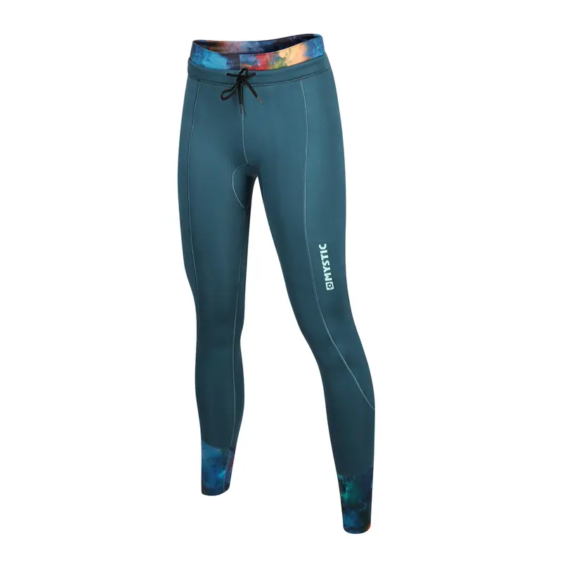 Mystic Women’S 2Mm Neoprene Leggings – Teal Full-Motion Flexibility 1