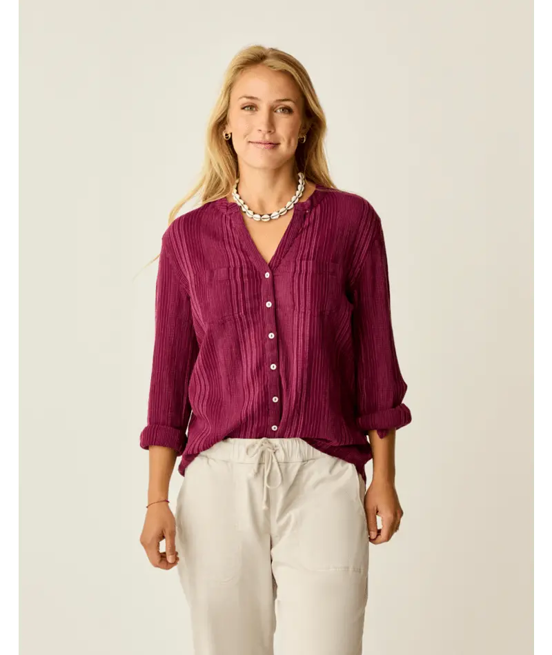 Nirvana Stitch Embroidered Dylan Gauze Tunic – Carve Designs 1