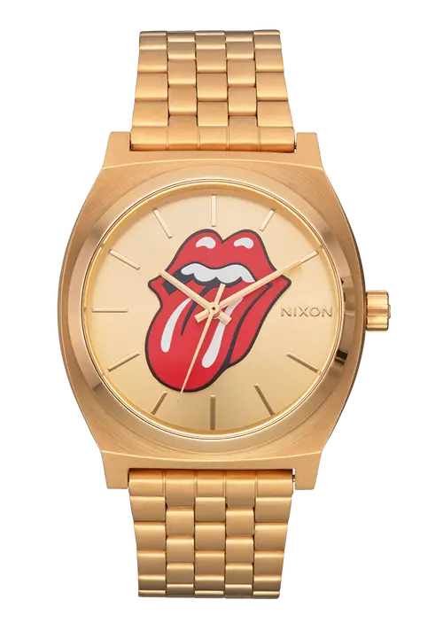 Nixon Rolling Stones Time Teller Gold-On-Gold Watch 1