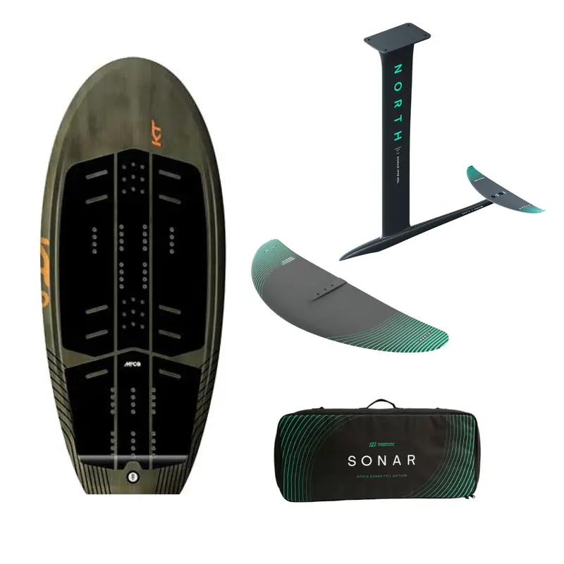 North 1850R Sonar Foil Package With Kt Ginxu 5'2" X 92L Board 1