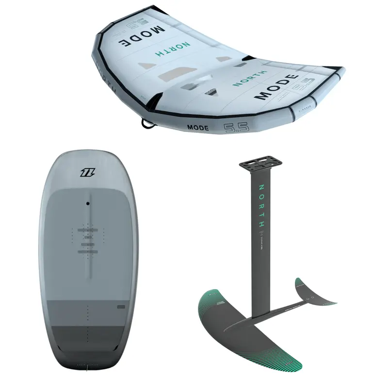 North Sonar 1500R Wing Package With Seek 118L Board & Mode 5.5M Sail 1