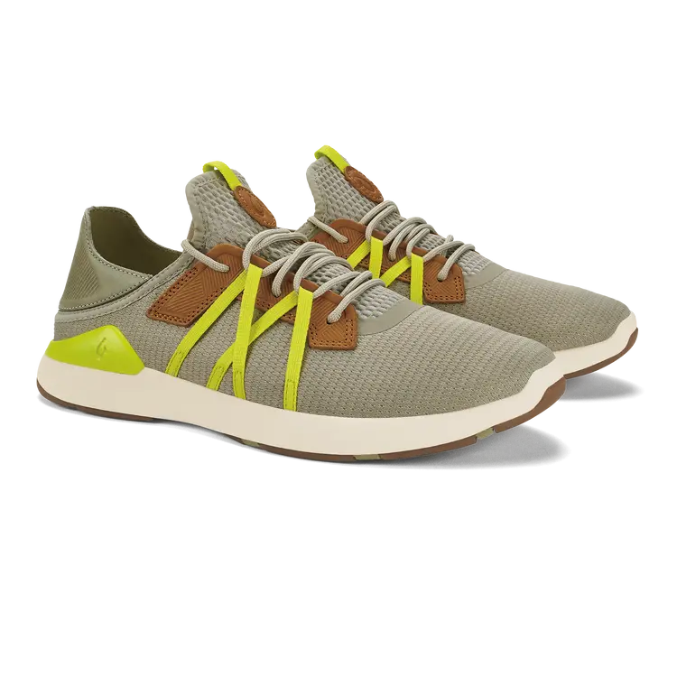 Olukai Mio Li Lifestyle Sneaker In Mist/Citron 1