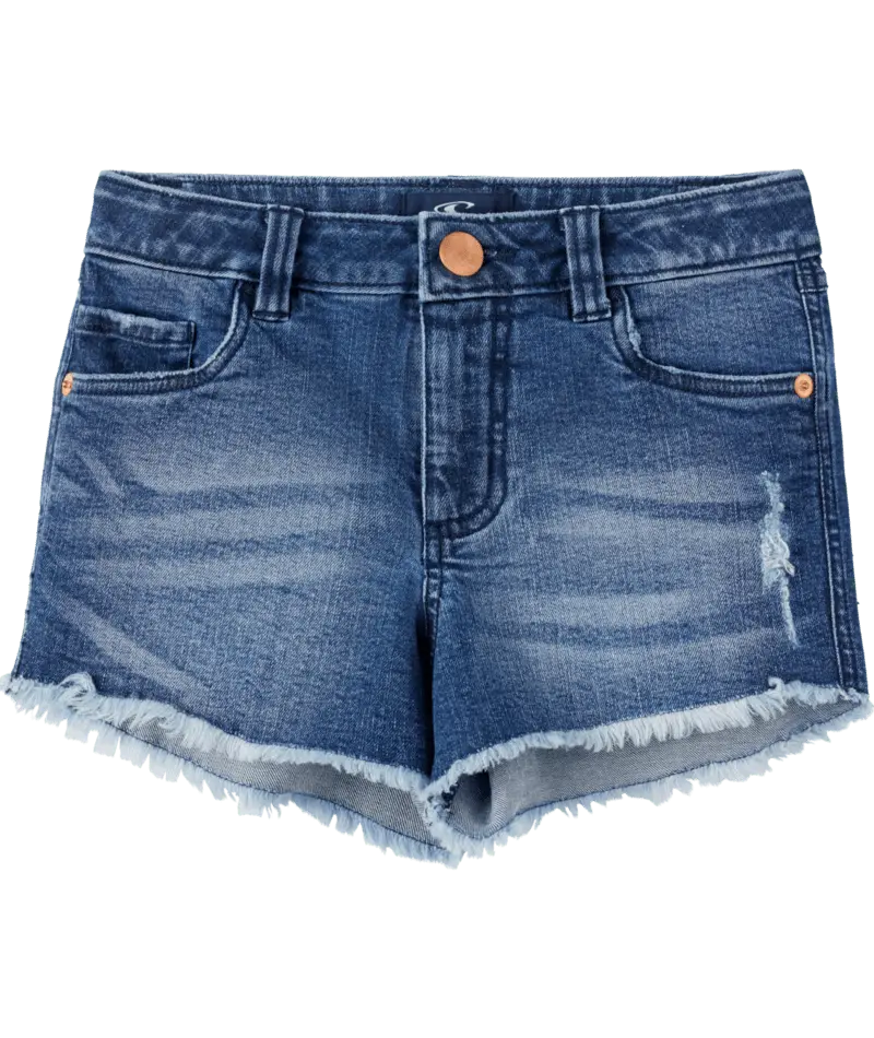 O'Neill Aiden Denim Shorts For Girls – Blue Grass Wash 1