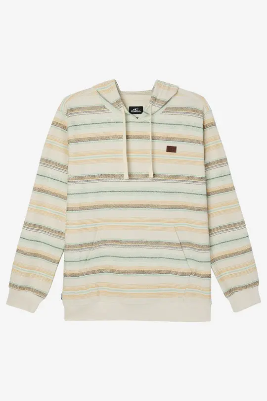 O'Neill Bavaro Stripe Pullover Sweatshirt – Cream Neutral 1