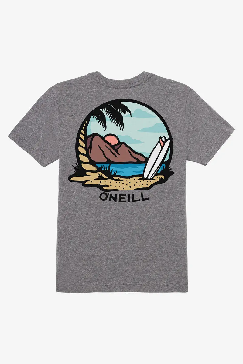 O'Neill Boys' Chunk Graphic Tee – Heather Grey 1