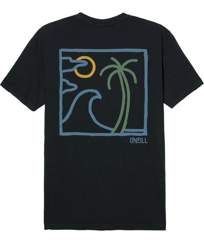 O'Neill Chalklines Dark Charcoal T-Shirt 1