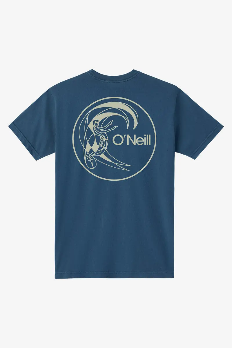 O'Neill Classic Circle Surfer T-Shirt In Heather Navy 1