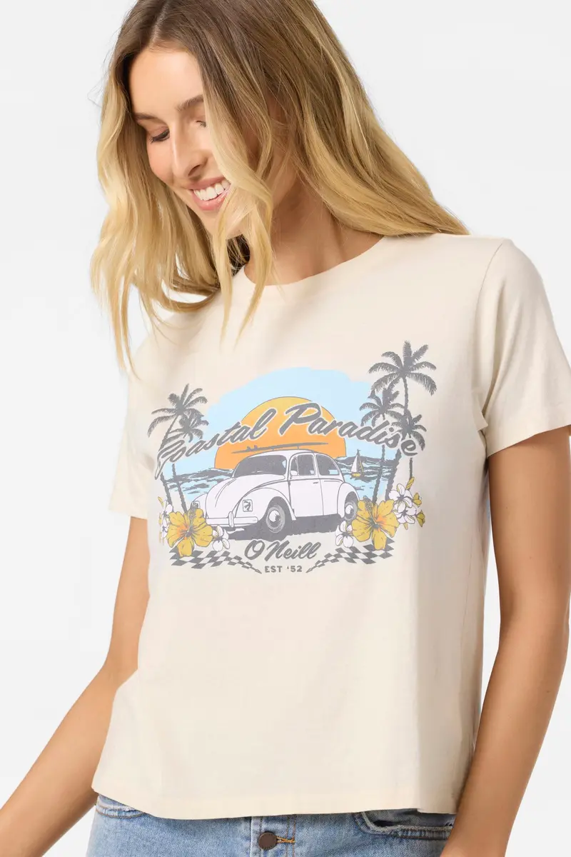 O'Neill Coastal Paradise Tapioca Graphic Tee 1
