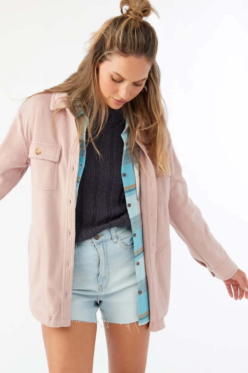 O'Neill Collins Solid Long-Sleeve Shirt In Mauve 1