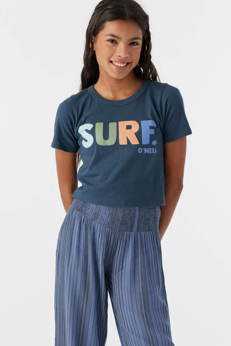 O'Neill Girls' Surf It Graphic T-Shirt – Slate Grey 1