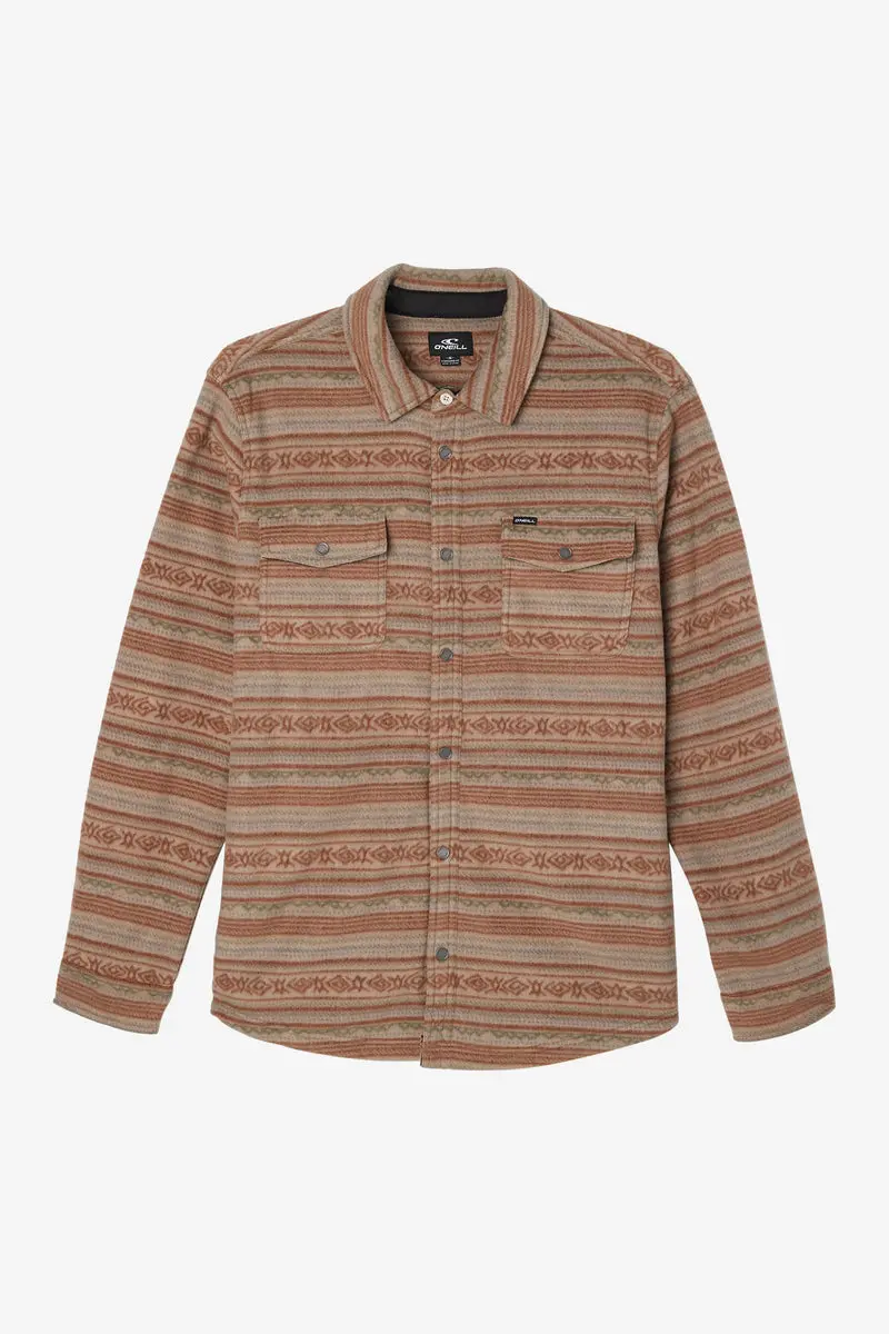 O'Neill Glacier Overshirt In Superfleece – Khaki 1