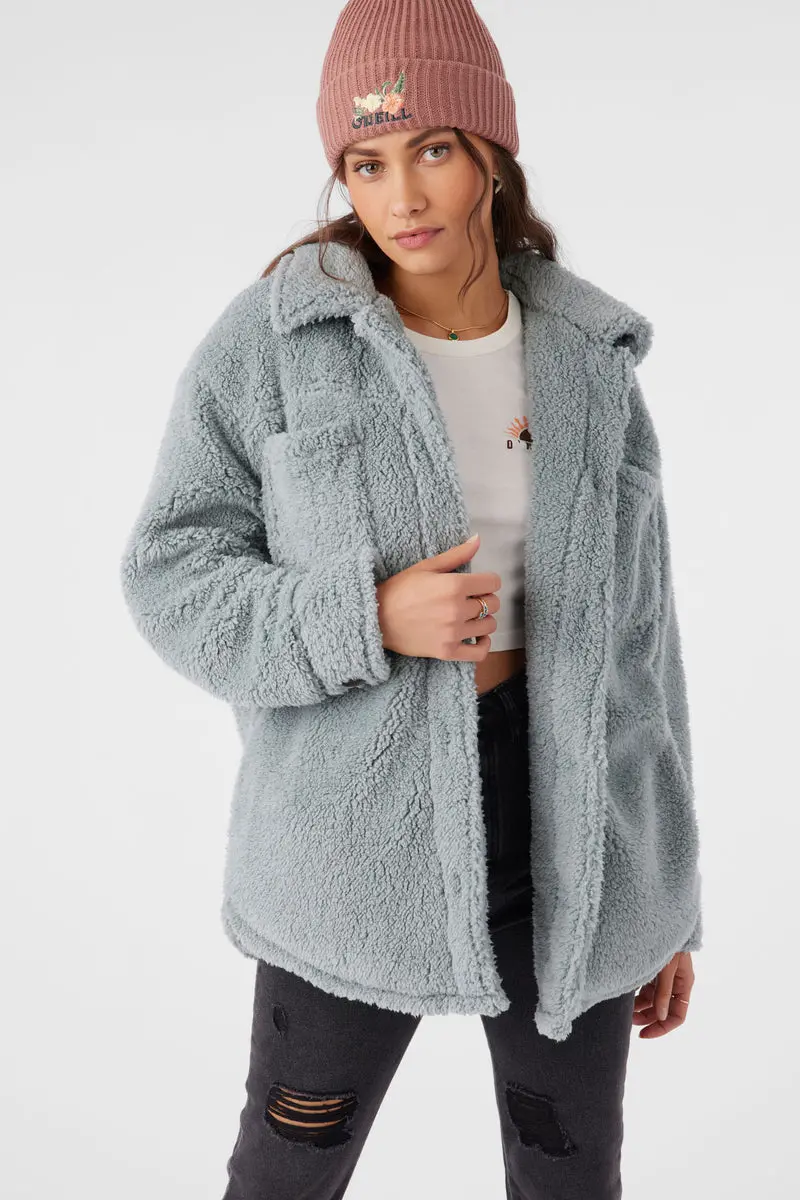 O'Neill Heath Solid Long Sleeve Shirt In Silver Blue 1