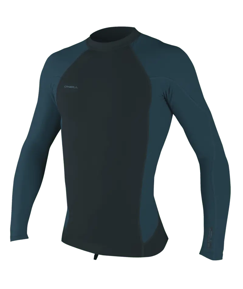 O'Neill Hyperfreak 0.5Mm Neo/Skin Long-Sleeve Top In Gunmetal And Cadet Blue 1