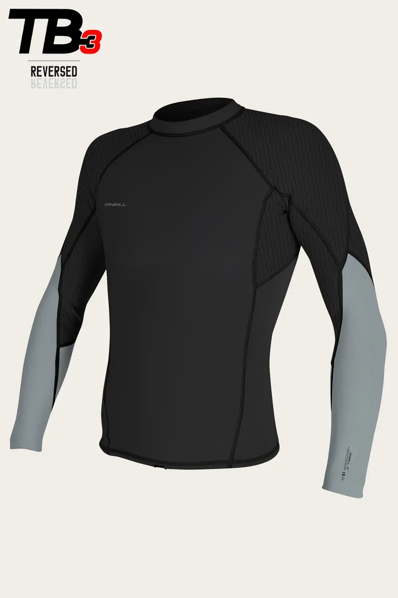 O'Neill Hyperfreak 1.5Mm Long-Sleeve Top – Midnight Oil/Cool Grey 1