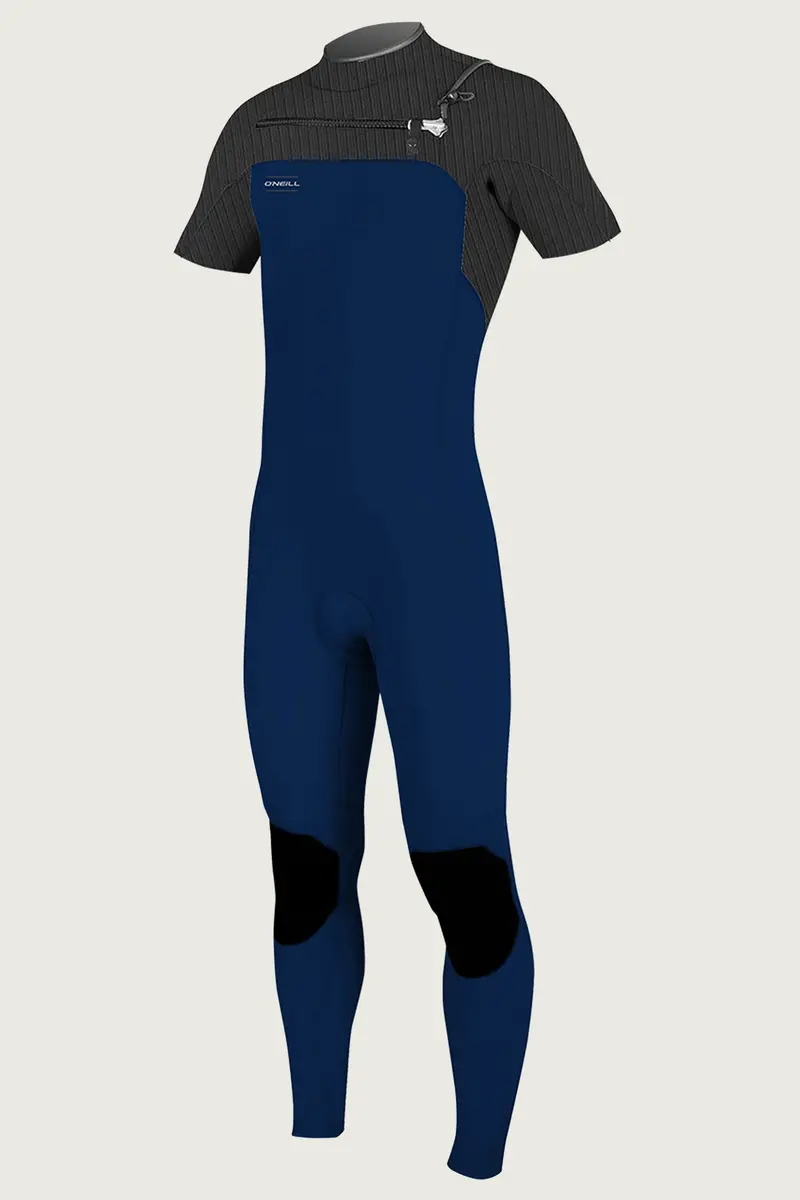 O'Neill Hyperfreak 2Mm Chest-Zip Short-Sleeve Wetsuit – Abyss/Graphite 1