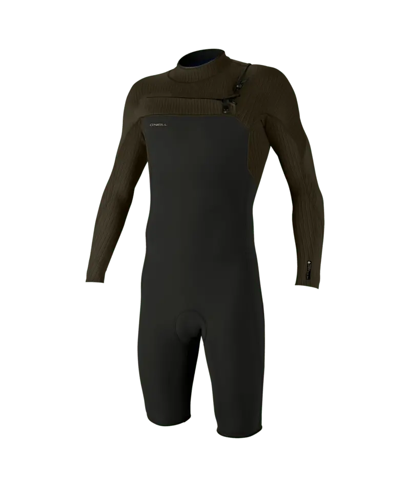 O'Neill Hyperfreak 2Mm Chest-Zip Springsuit – Raven/Army Camo 1