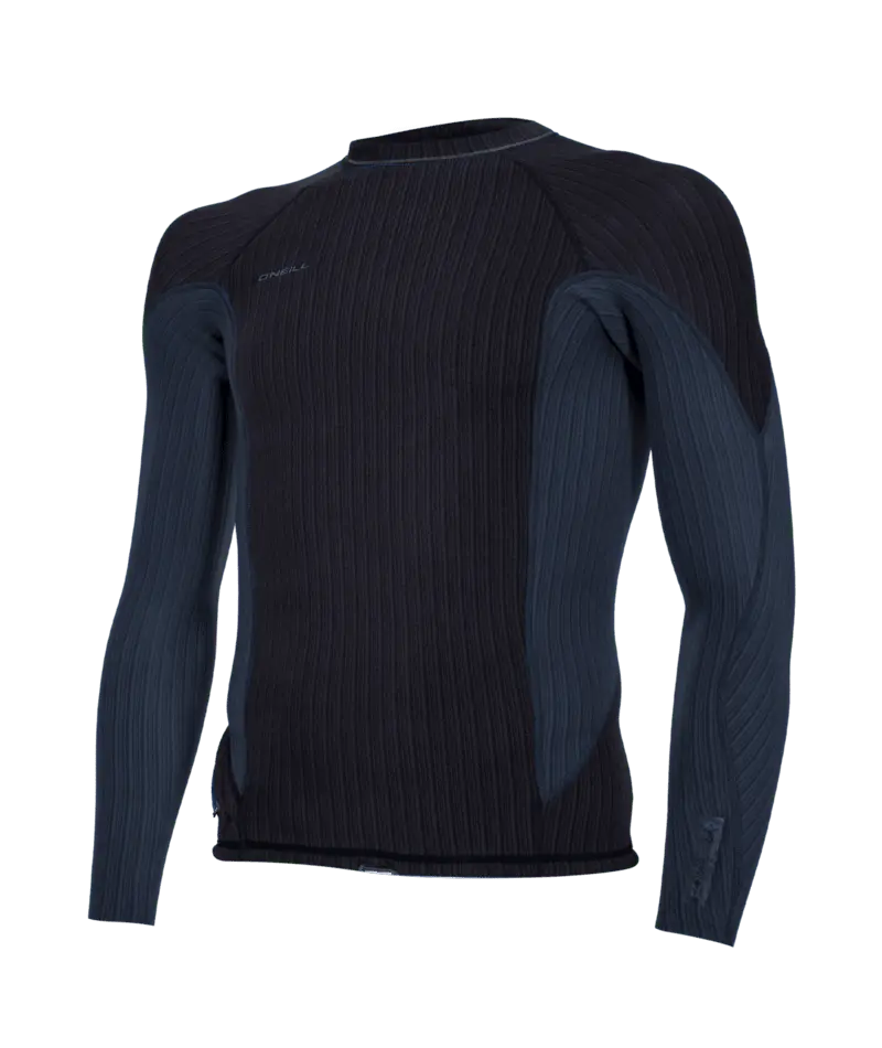 O'Neill Hyperfreak Comp-X 2Mm Long-Sleeve Top In Black And Cadet Blue 1